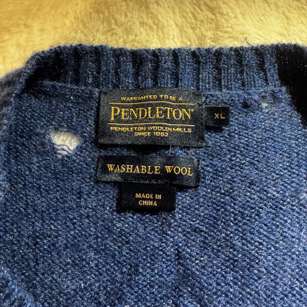 Pendleton Blue Sweater - image 3